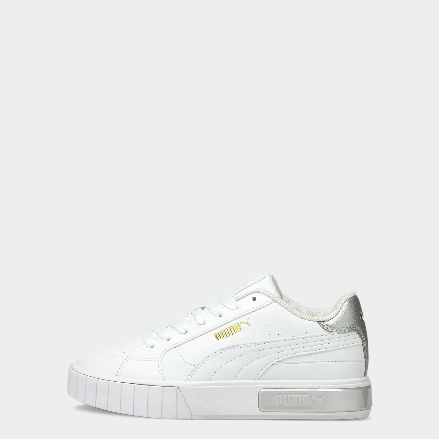 Kids' PUMA Cali Star Metallic Sneakers JR White