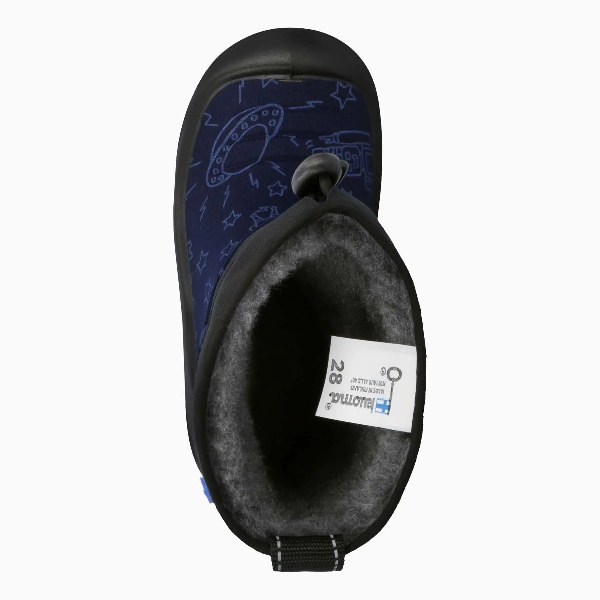 Kids winter boots Lumilukko, Blue Robot