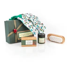 Kitchen Garden Handy Hints Gift Box (Soap Bar, Hand Cream, Hand & Nail Brush & Gardening Gloves)