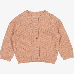 Knit Cardigan Magnella | Baby - rose dawn