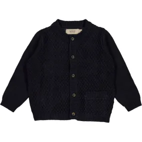 Knit Cardigan Ray - midnight blue