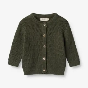 Knit Cardigan Villy | Baby - forest night