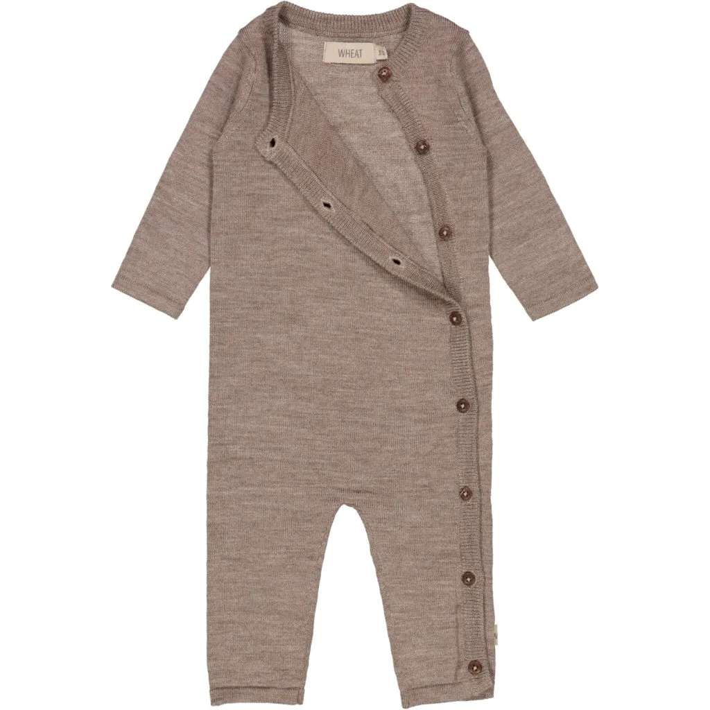 Knit jumpsuit Aden - hazel melange