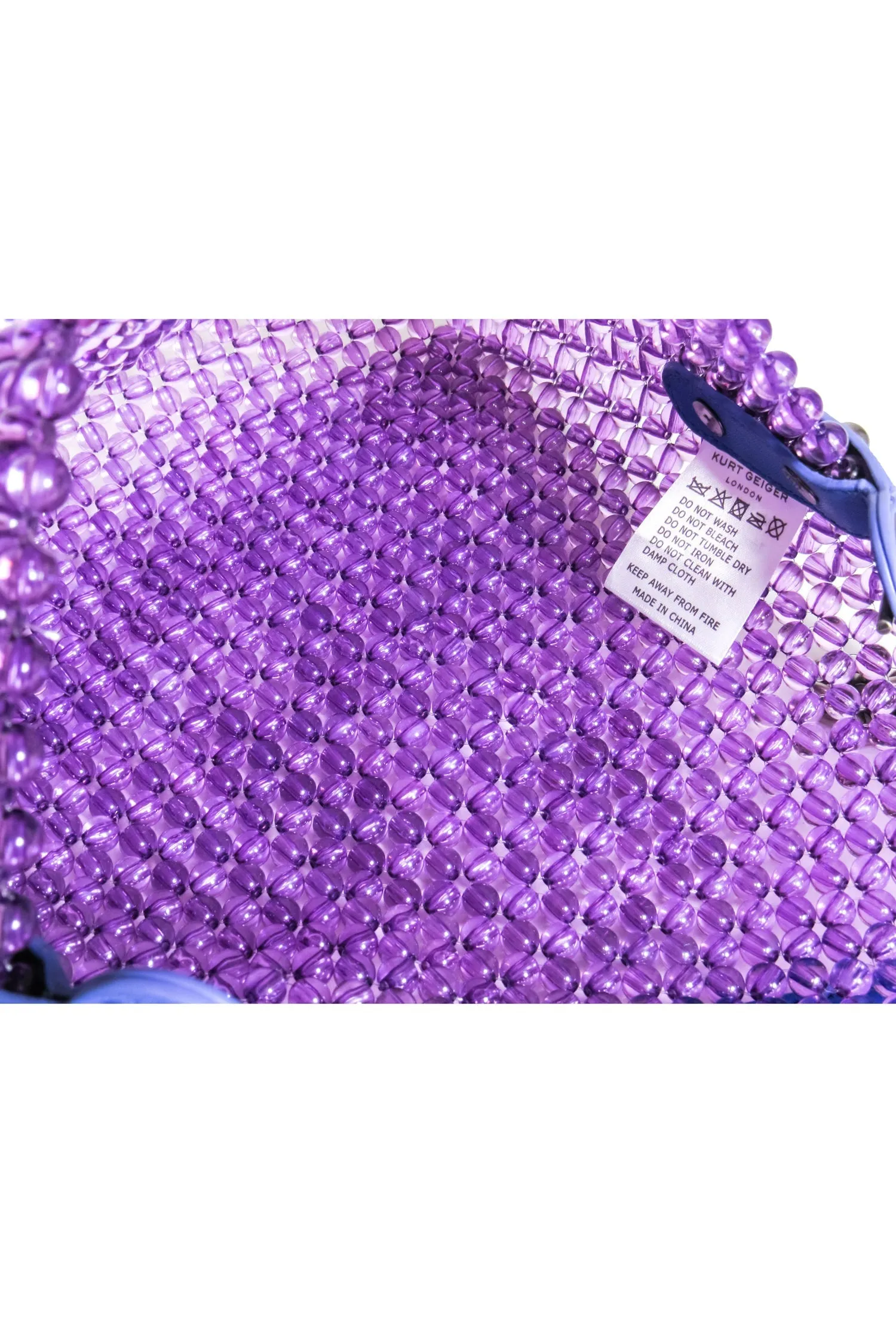 Kurt Geiger - Purple Kensington Bead Shoulder Bag