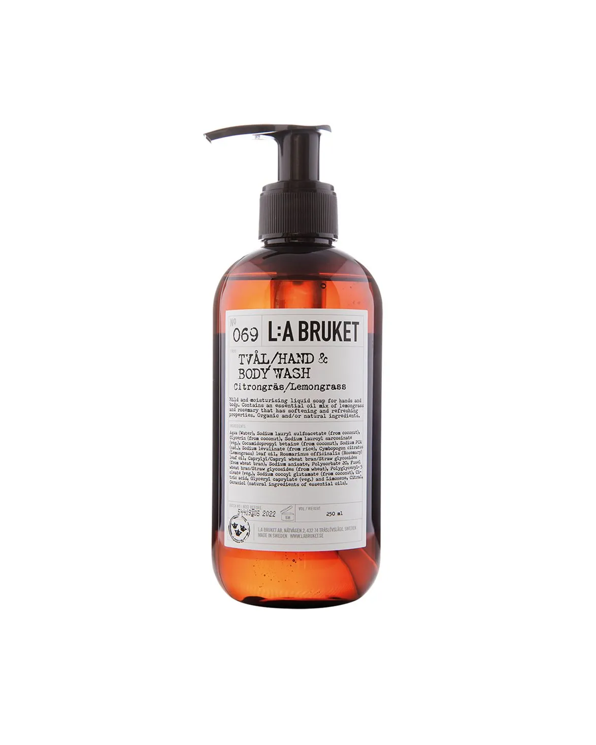 L:a Bruket 069 Hand & Body Wash Lemongrass