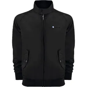 Lambretta Mens Lightweight Harrington Bomber Jacket - Black