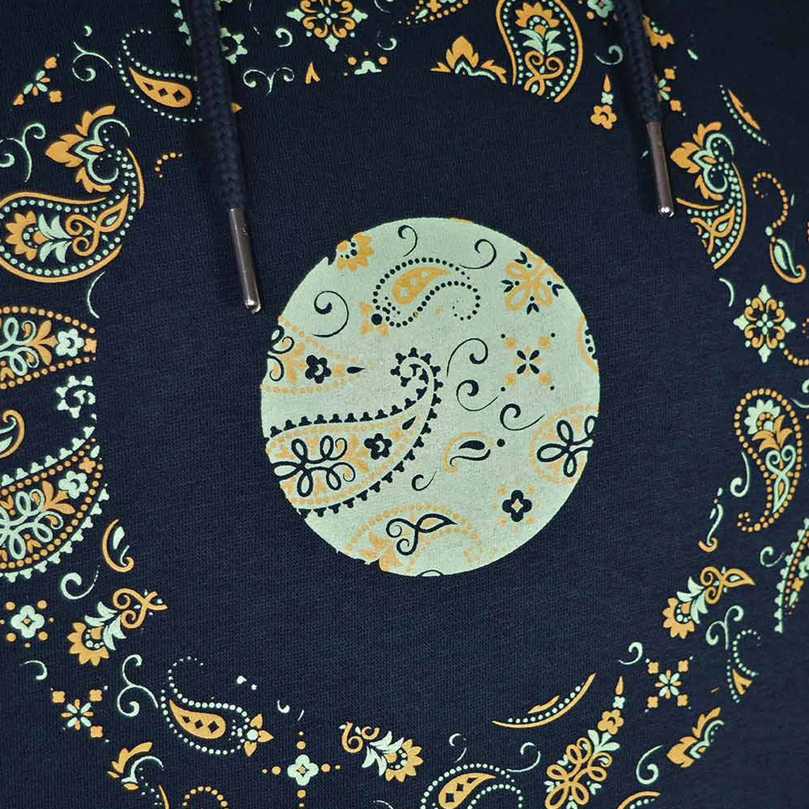 Lambretta Mens Paisley Target Hoodie