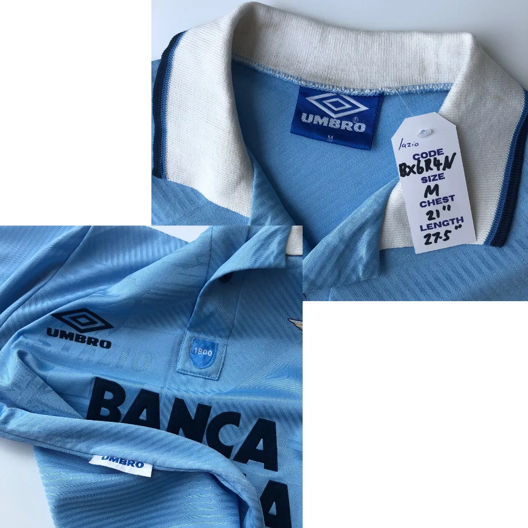 Lazio Original 1993/1995 Home Football Shirt Medium