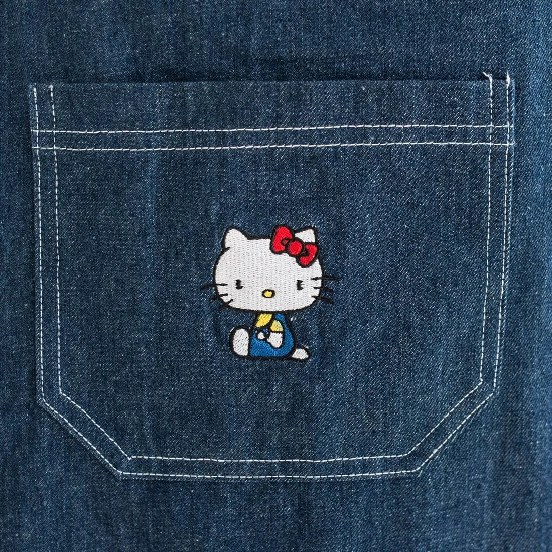 Lazy Oaf X Hello Kitty Women Pinny Dress Blue (Denim)