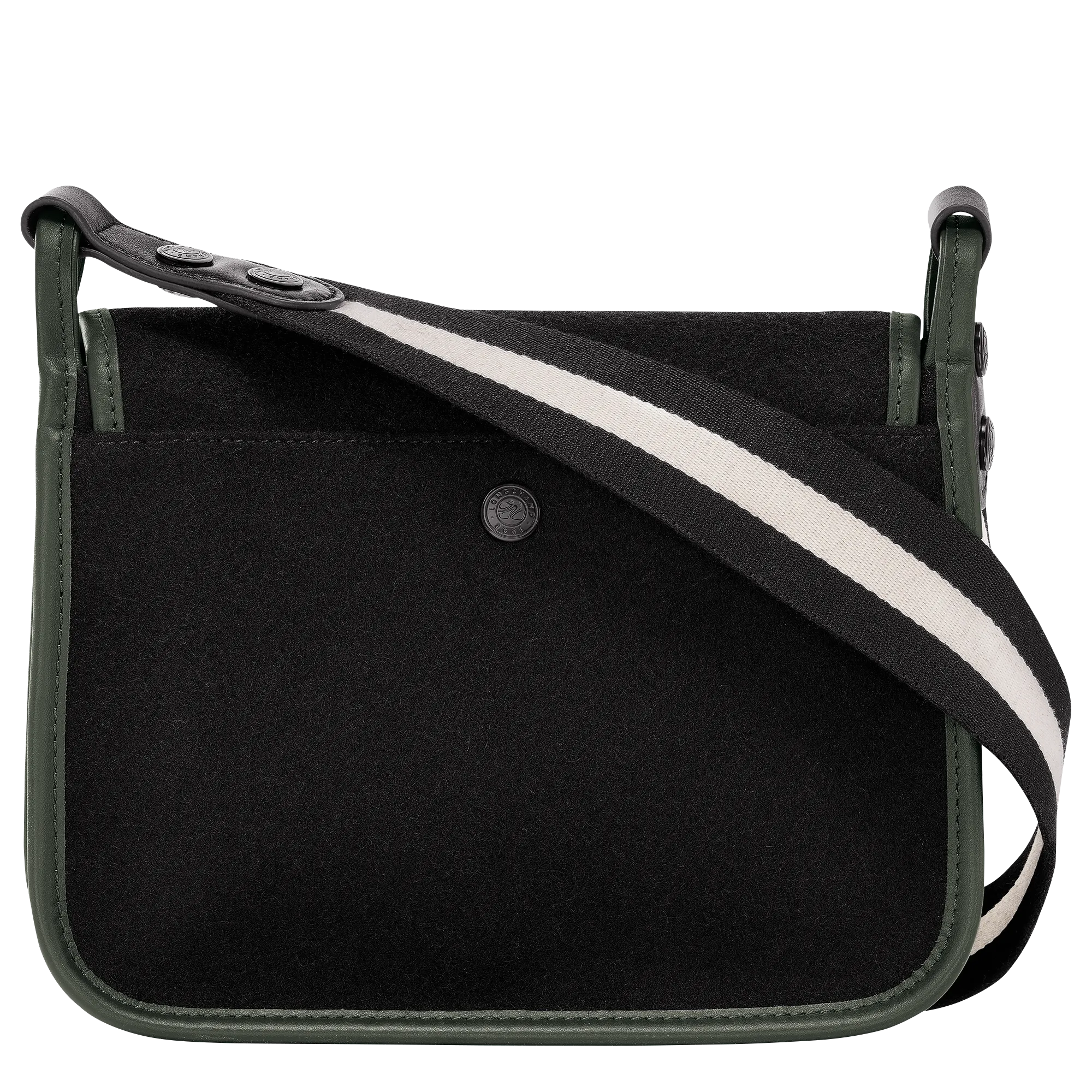 Le Foulonné M Crossbody bag Black - Canvas