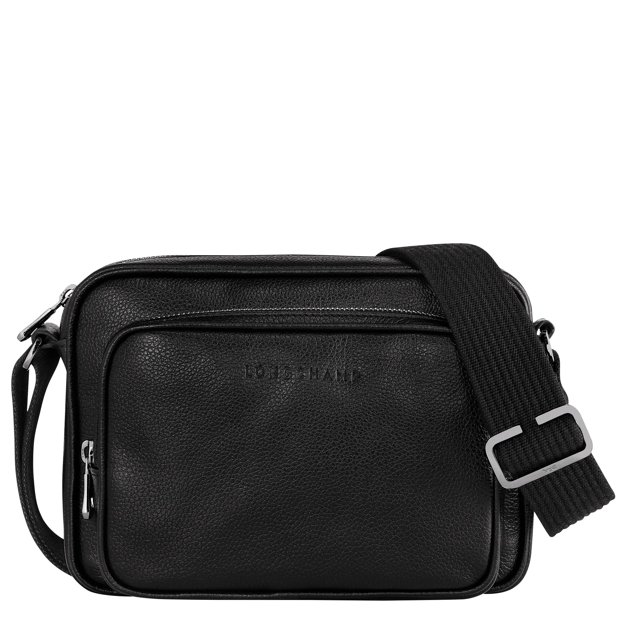 Le Foulonné S Camera bag Black - Leather
