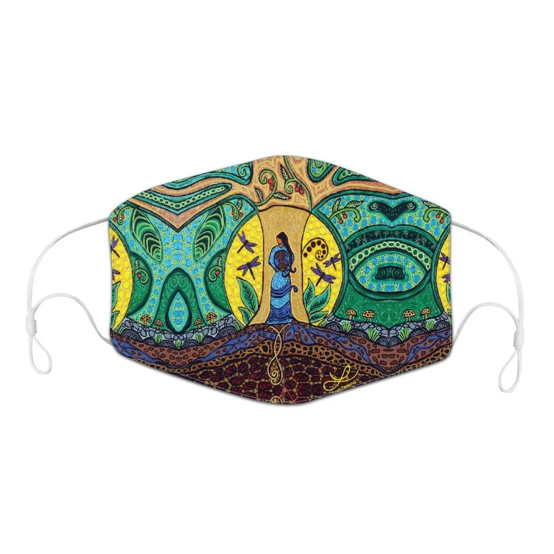 Leah Dorion Strong Earth Woman Reusable Face Mask