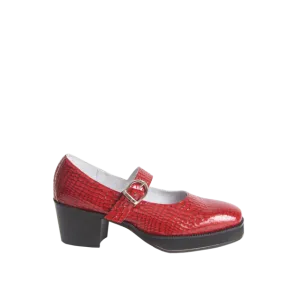 Leather Crown CROCO PENNY JANE - Lipstick Red