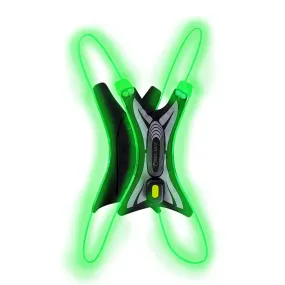 LED Vest USB Spider-green