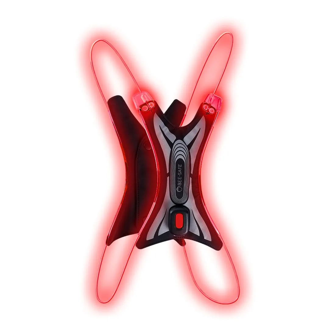 LED Vest USB Spider-red