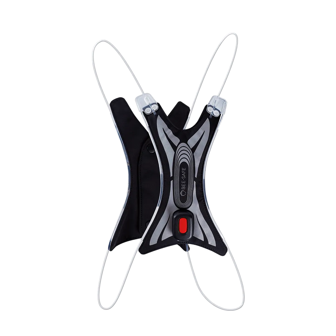 LED Vest USB Spider-red