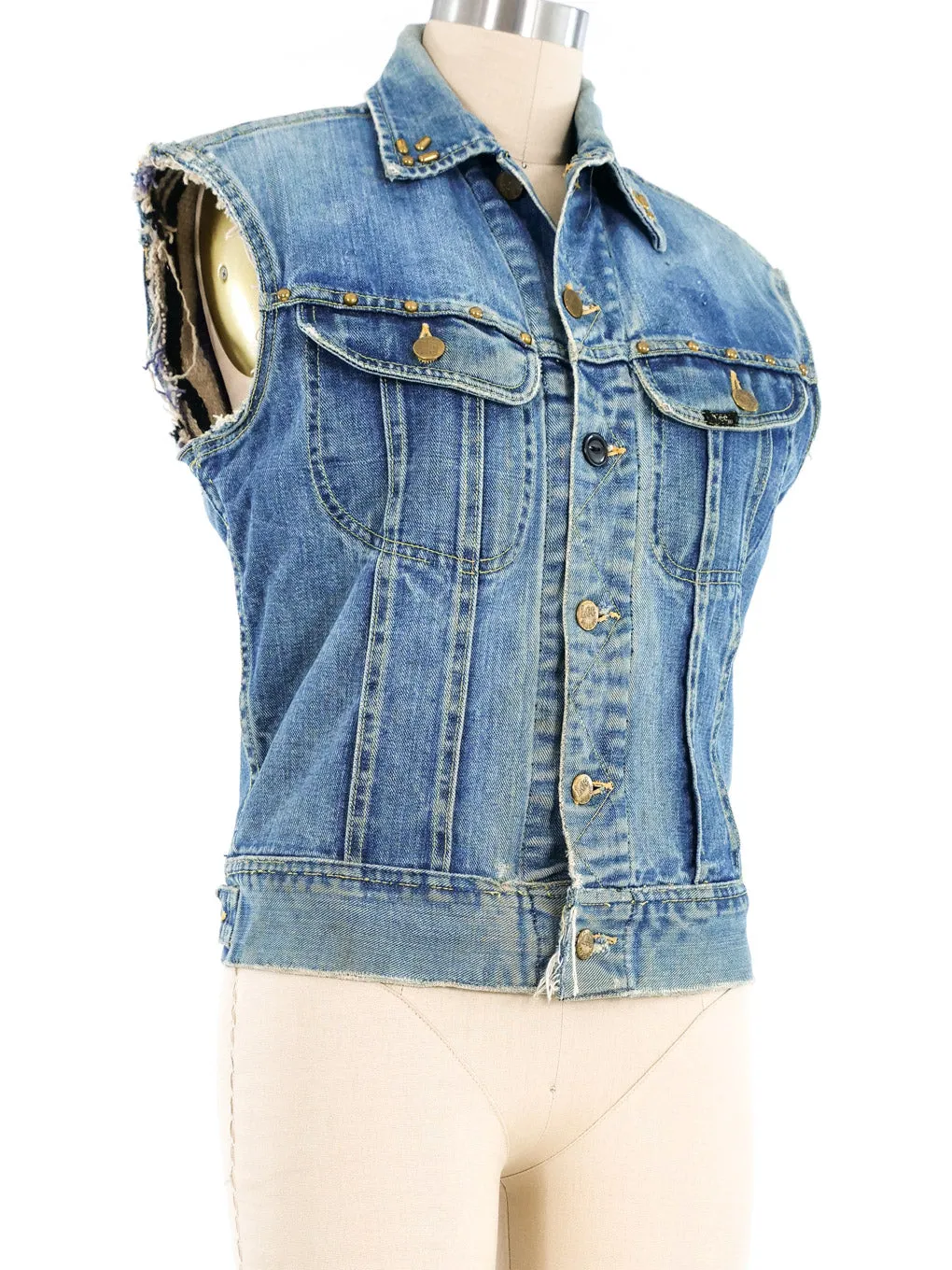 Lee Studded Denim Vest