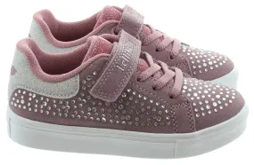 LELLI KELLY Kids LK2247 Diamante Trainers In Blush