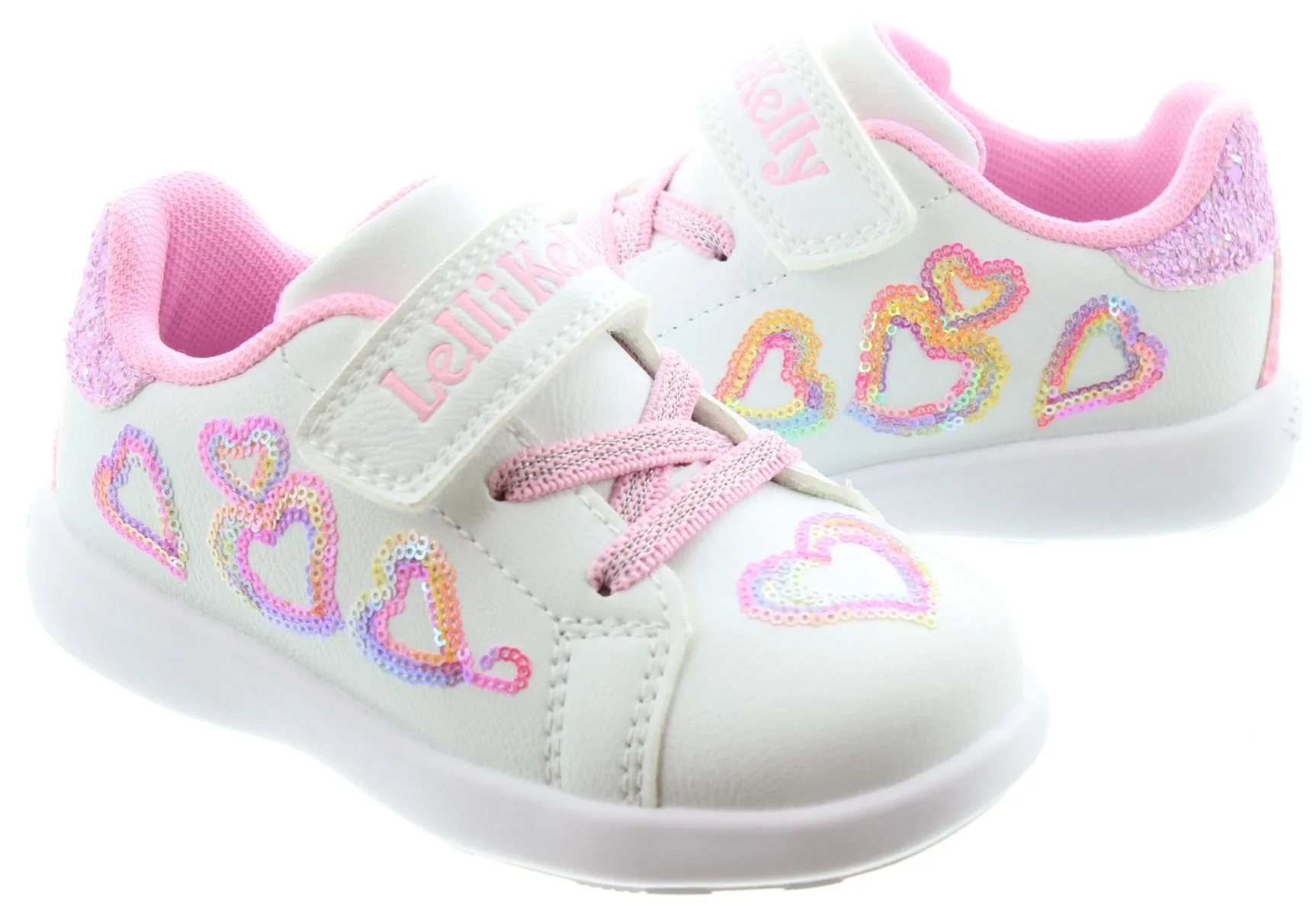 LELLI KELLY Kids LK4009 Mia Baby Trainers In White