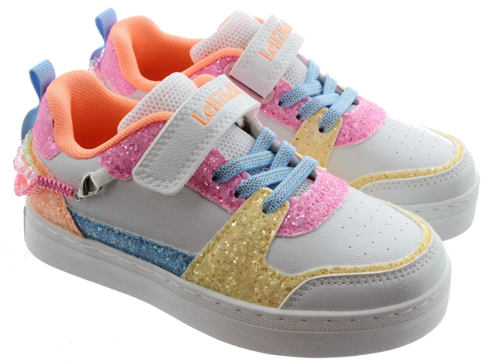 LELLI KELLY Kids LK4010 Gioiello Bracelet Trainers In White Mutli