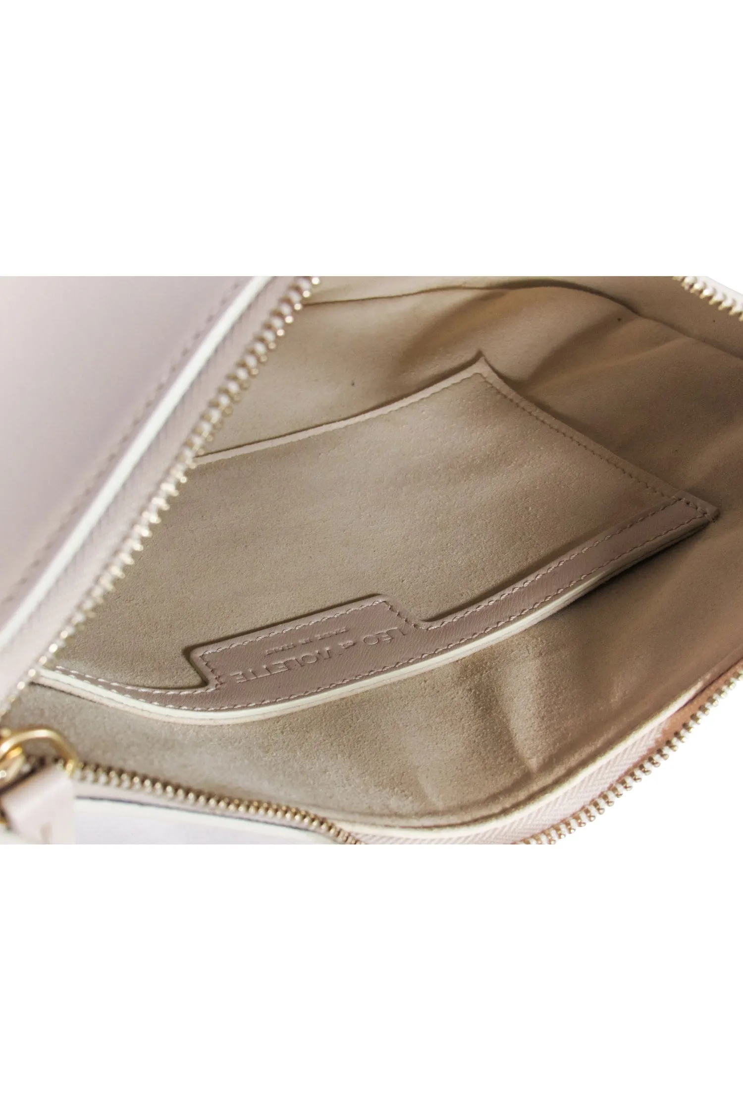 Leo et Violette - Cream Leather Shoulder Bag