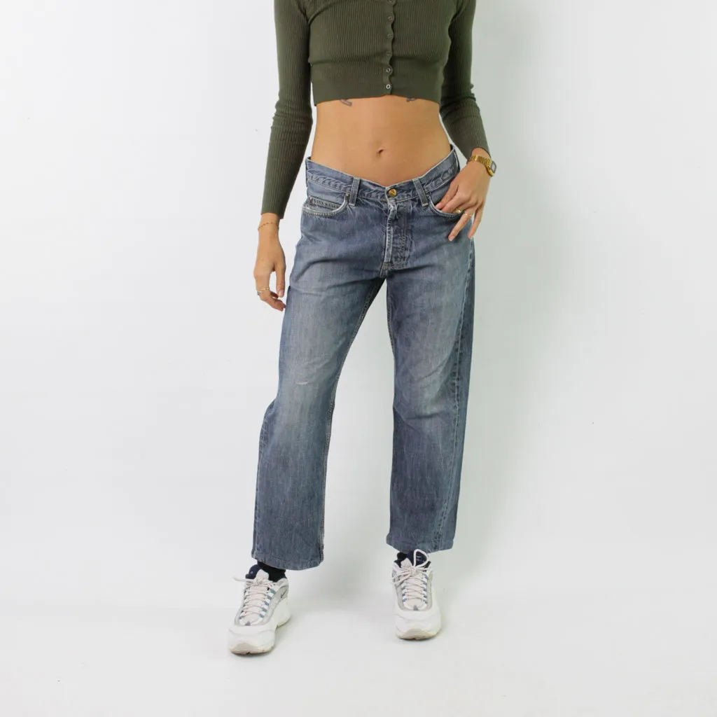 Light Blue Denim 90s Carhartt Cargo Skater Trousers Pants Jeans (31x27)