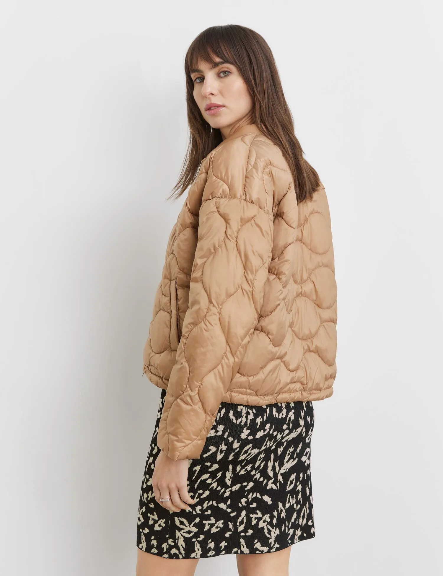 Lightweight quilted bomber style jacket