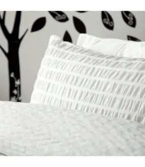 Lincoln duvet cover set white Belledorm