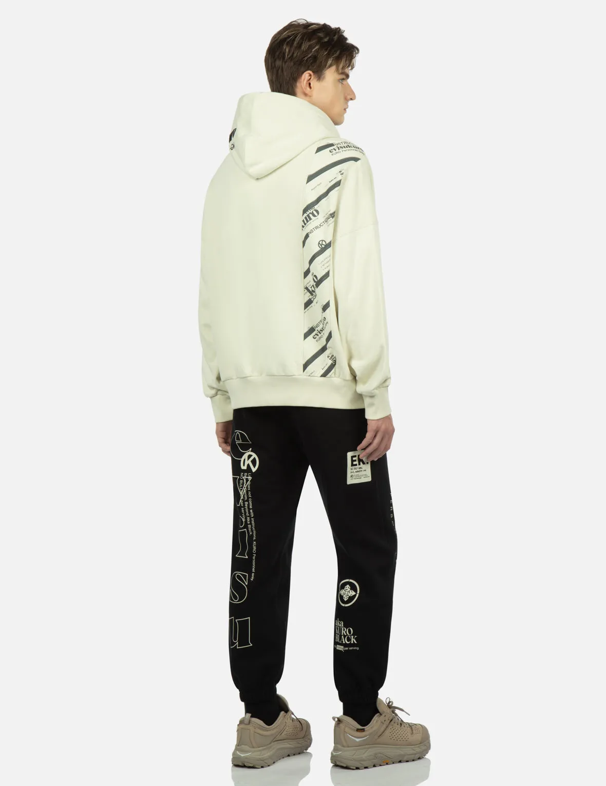 Logo Printed Pannel Hoodie