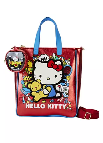 Loungefly Hello Kitty 50th Anniversary Classic Metallic Tote With Coin Bag | Grattan