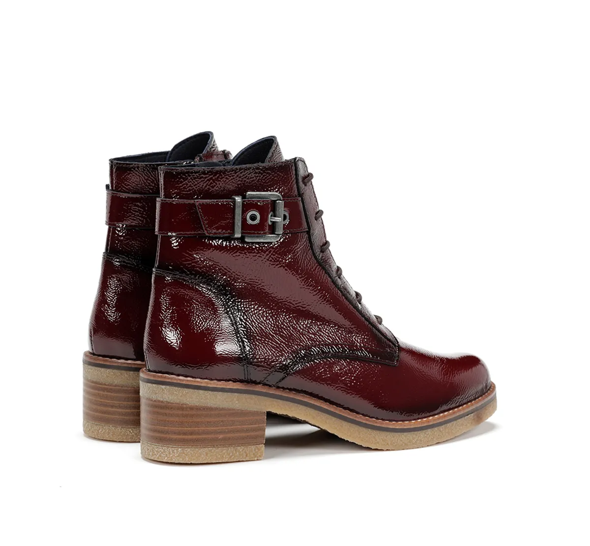 LUCERO D8686 Burgundy Ankle Boot