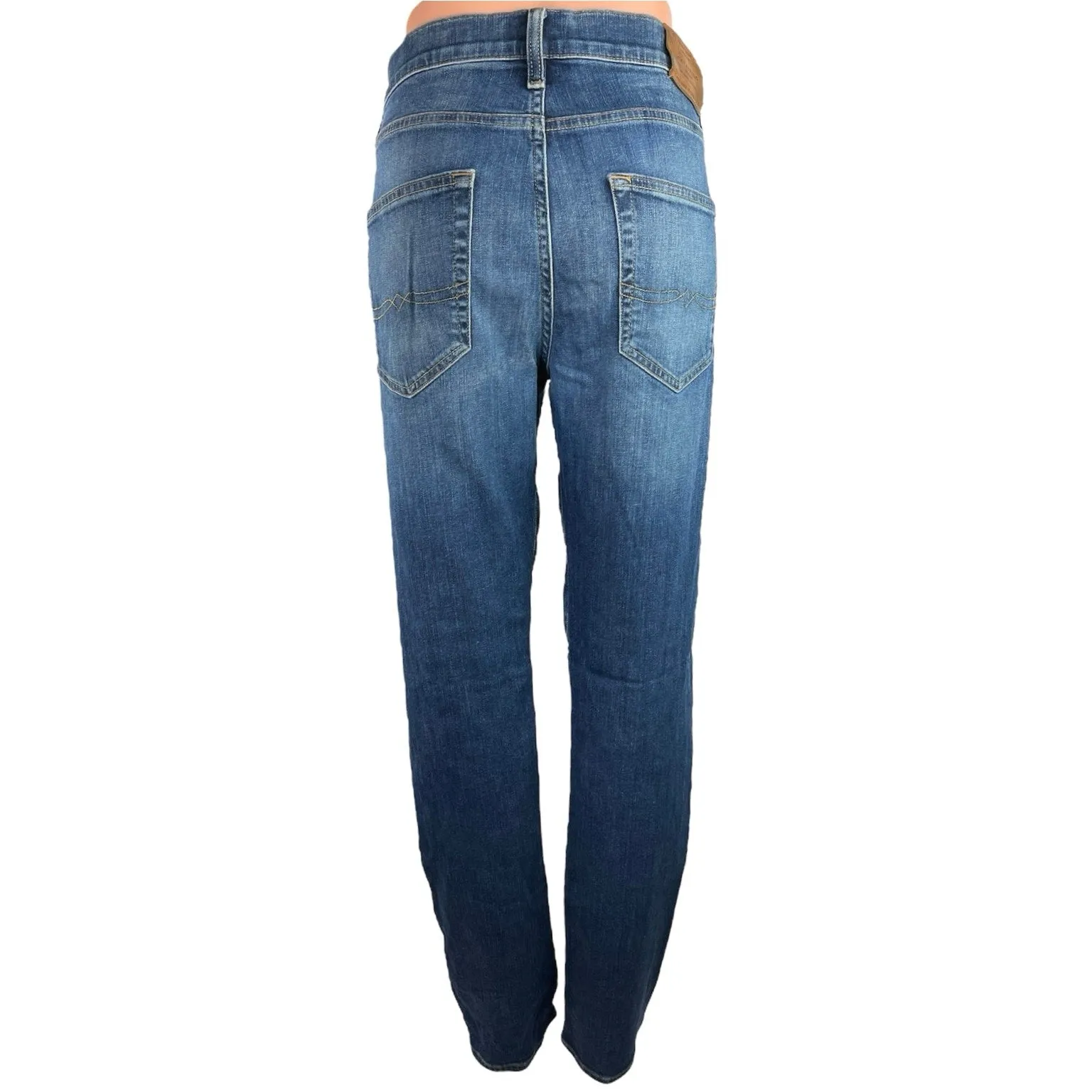 Lucky Brand 410 Blue Denim Straight Leg Stretch Athletic Slim Jeans Size 32\34