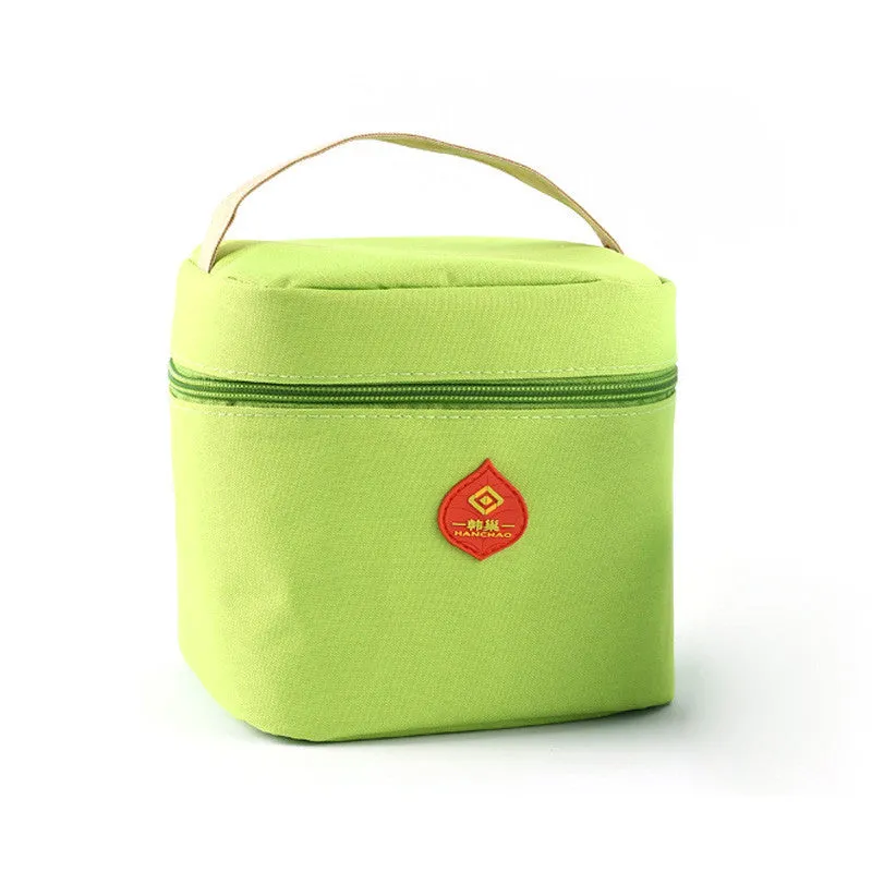 Lunch Bag & Waterproof Portable Picnic Insulated Zipper Storage Box Tote Lunch Bag bolsa termica Smile