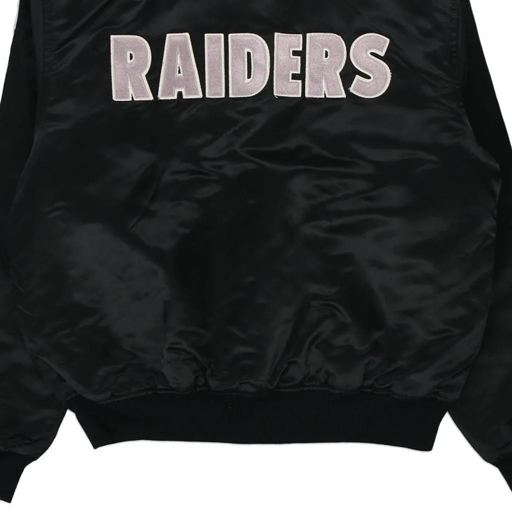 Made in USA 1980's Las Vegas Raiders Starter NFL Baseball Jacket - XL Black Polyester Blend