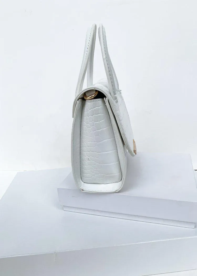 Maggie Mini Crossbody Croc Embossed Bag-***FINAL SALE***