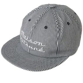 Maison Kitsuné Striped Baseball CapNavy Stripe