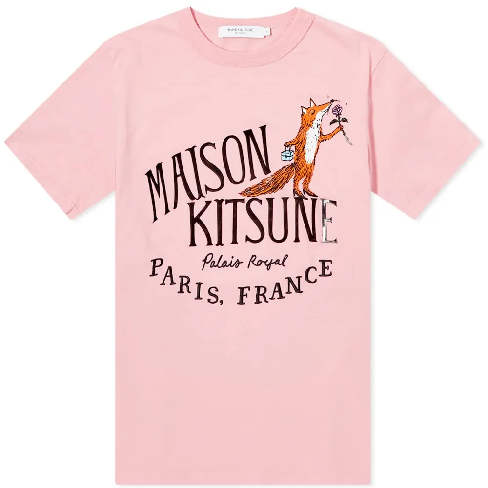 Maison Kitsuné x Oly Palais Royal Rose Classic T-ShirtBubble Gum Pink