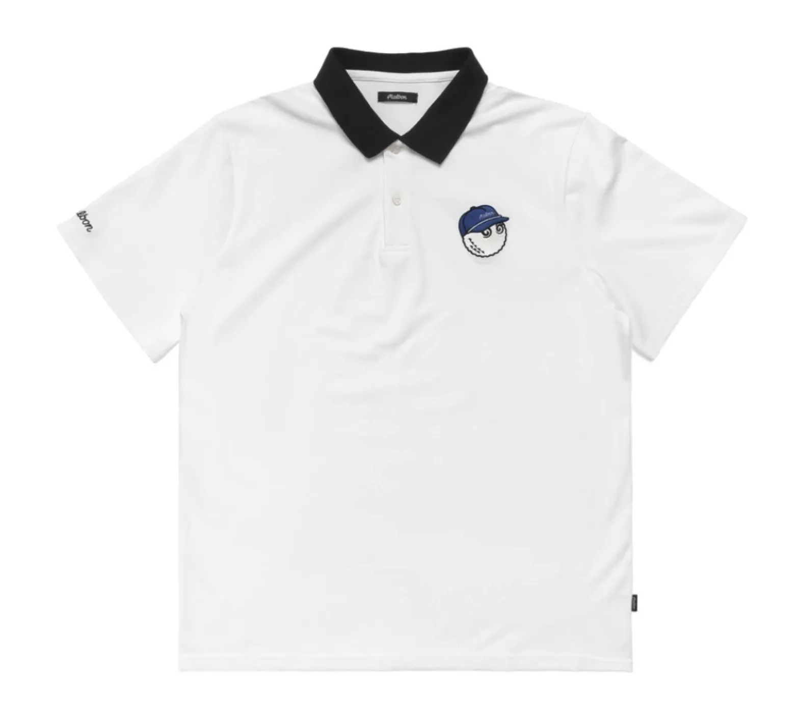 Malbon Golf  |Plain Short Sleeves Logo Polos