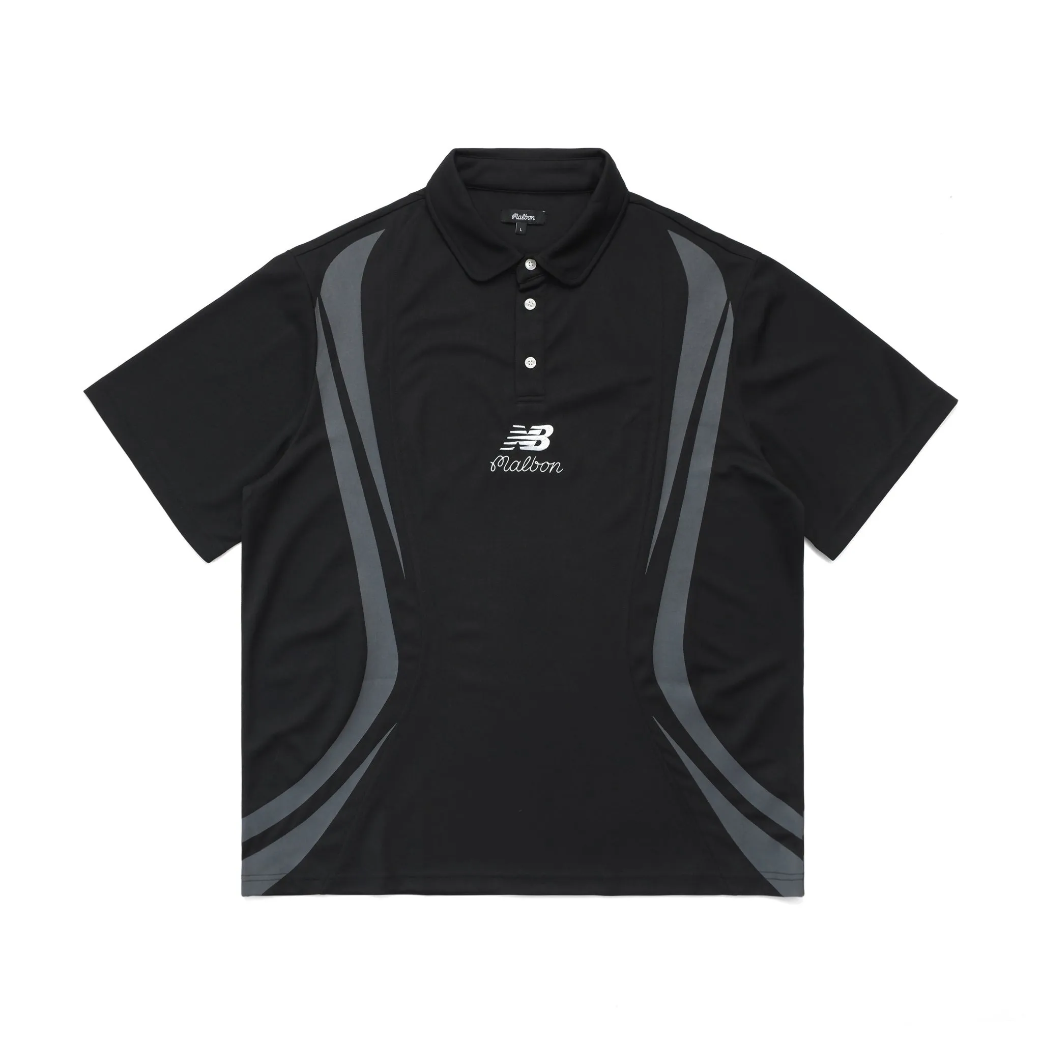 Malbon Golf  |Street Style Collaboration Plain Short Sleeves Logo Polos