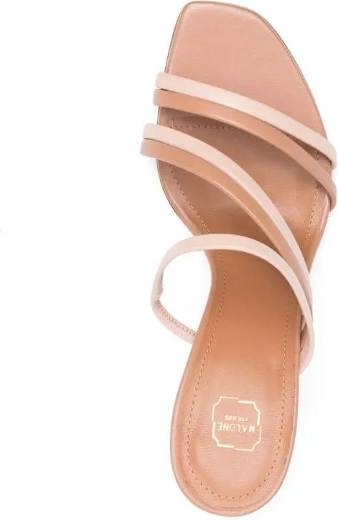 Malone Souliers Tami 90 two-tone 90mm mules Brown