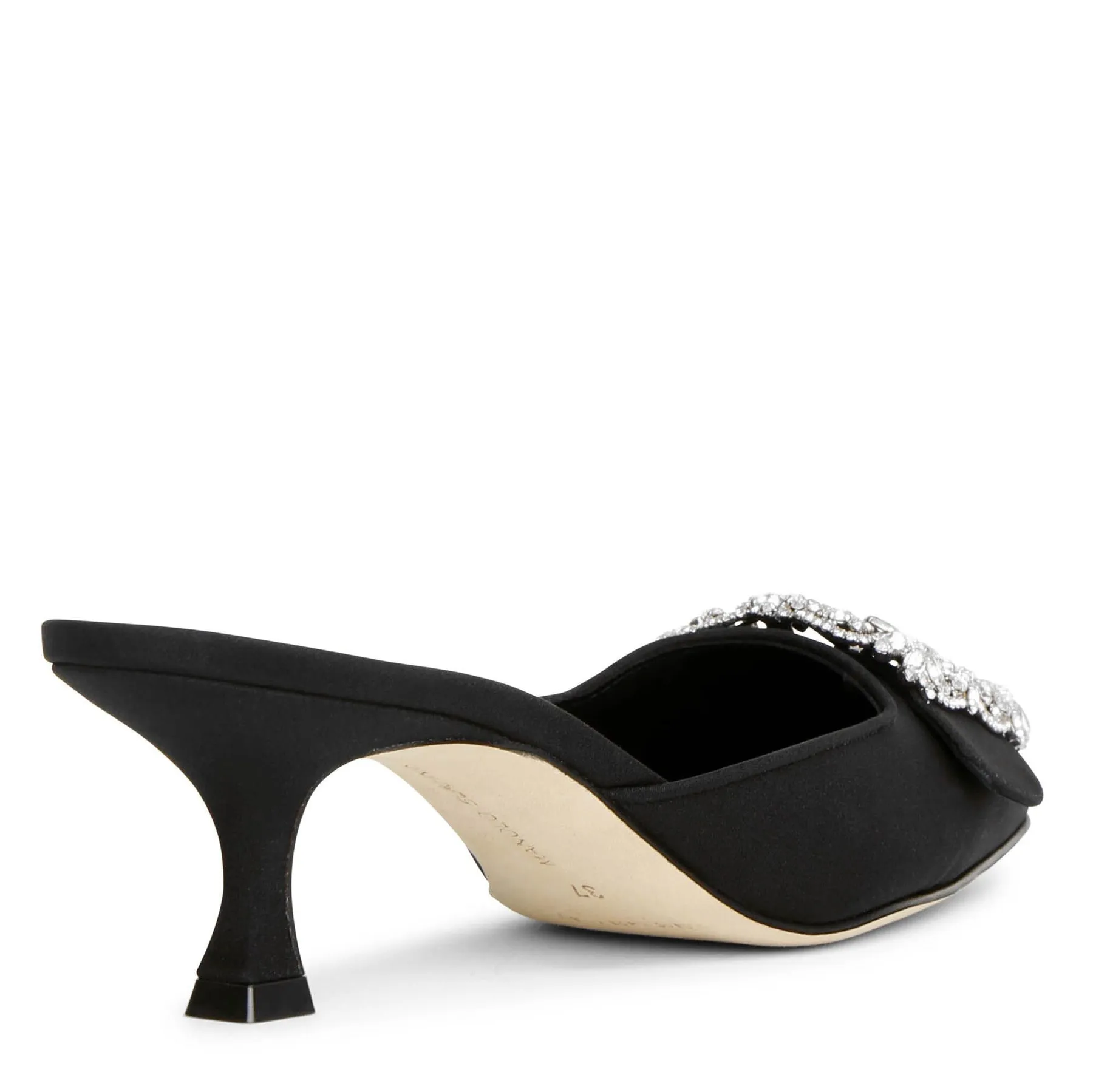 Manolo Blahnik Maysale Jewel black mules