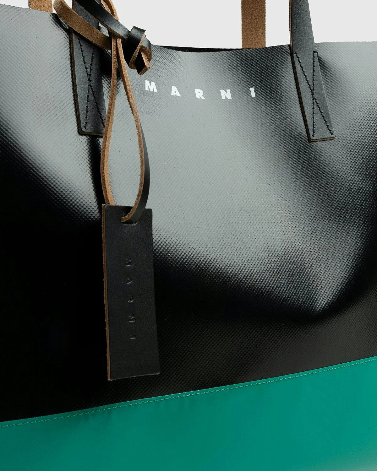 Marni – Tribeca Two-Tone Tote Bag Black/Green | Highsnobiety Shop