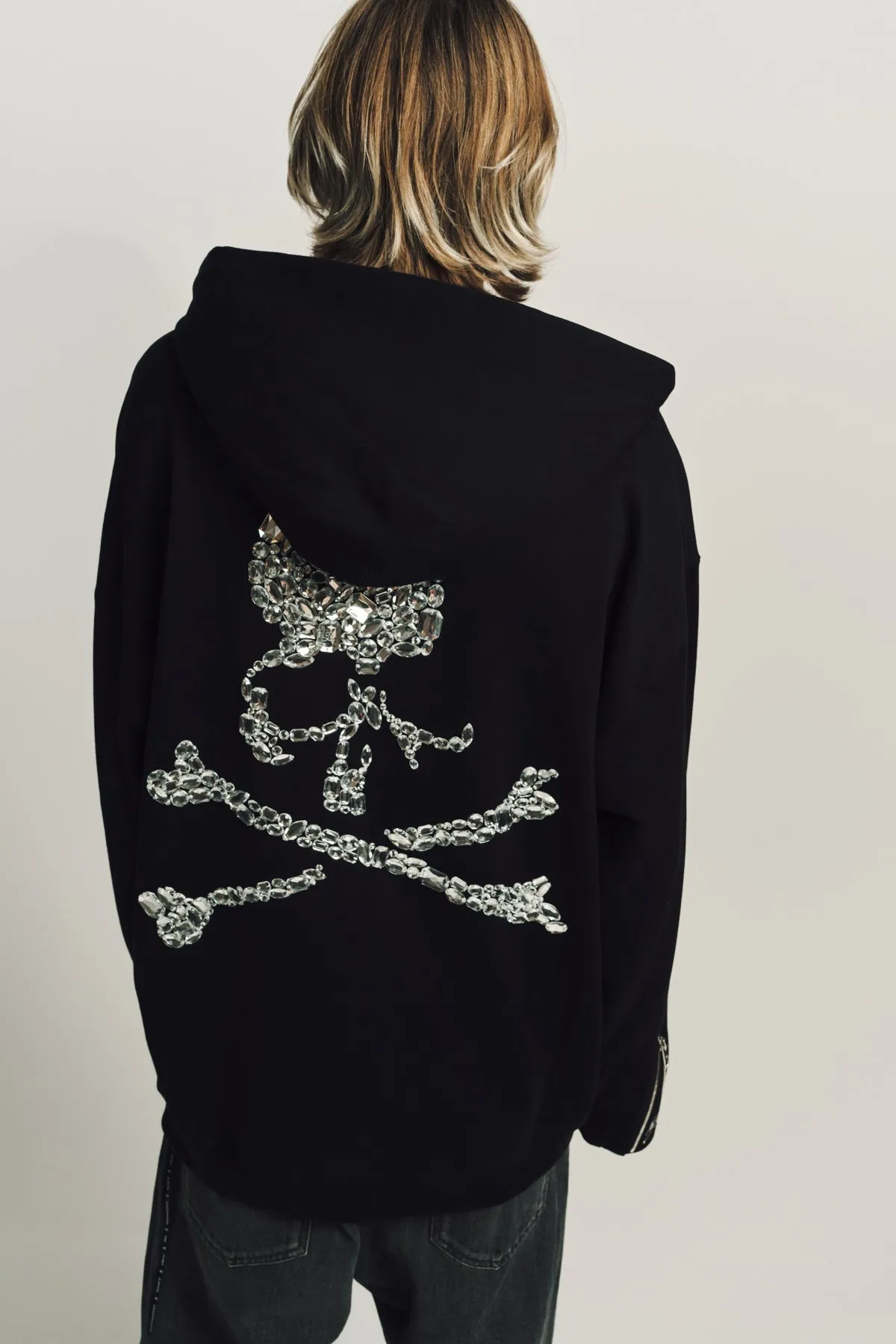 MASTERMIND | JEWEL SKULL ZIP-UP HOODIE