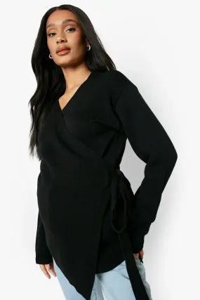 Maternity Grow With Me Tie Side Cardigan