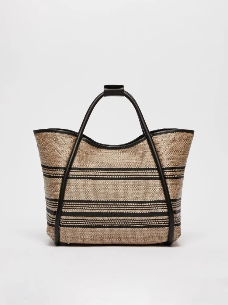 MAX MARA Teal Striped Crossbody Bag for Women - SS24 Collection