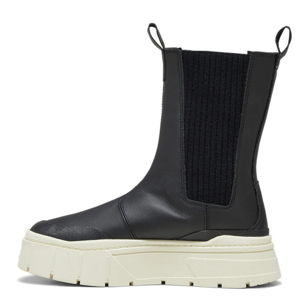 Mayze Stack Round Toe Chelsea Boots