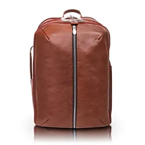 McKleinUSA Englewood, Pebble Grain Calfskin Leather, 17 Leather, Triple Compartment, Carry-All, Laptop & Tablet Weekend Backpac