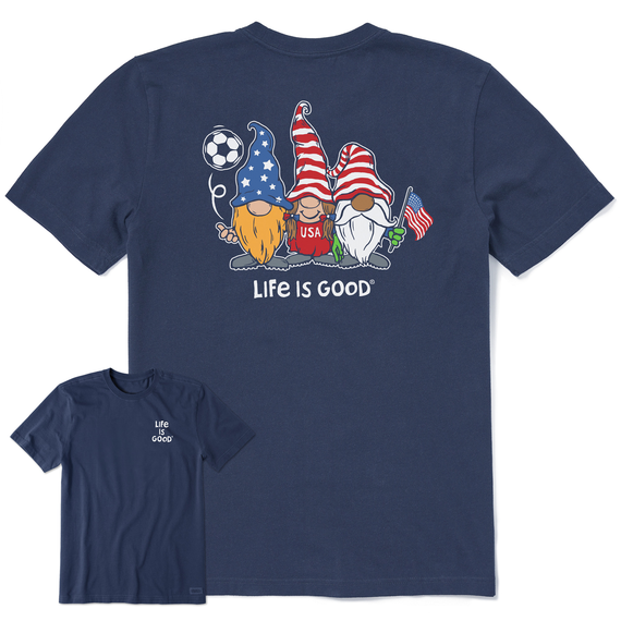 Men's Gnomes Soccer Short Sleeve  Tee