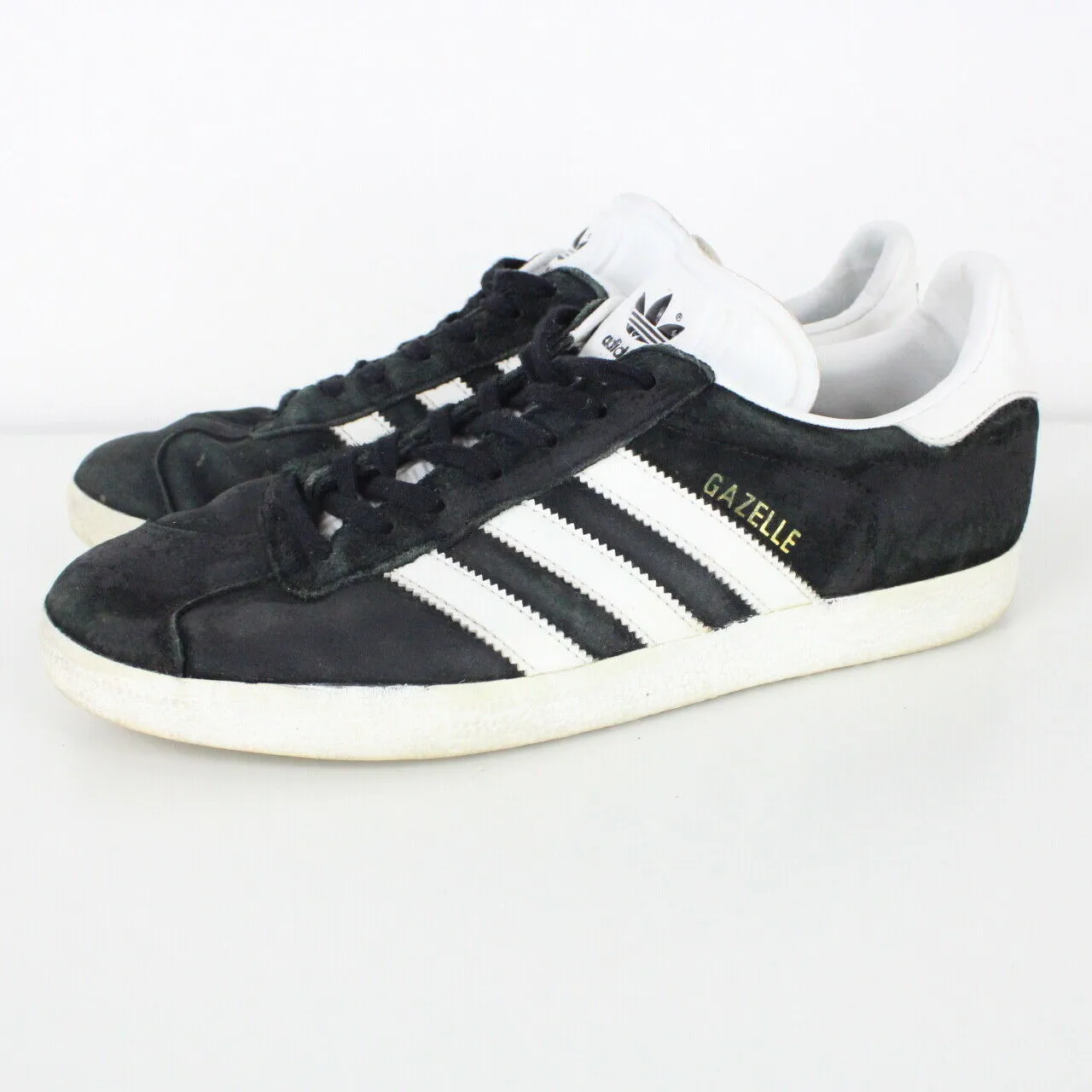 Mens ADIDAS Gazelle Trainers Black | UK 8