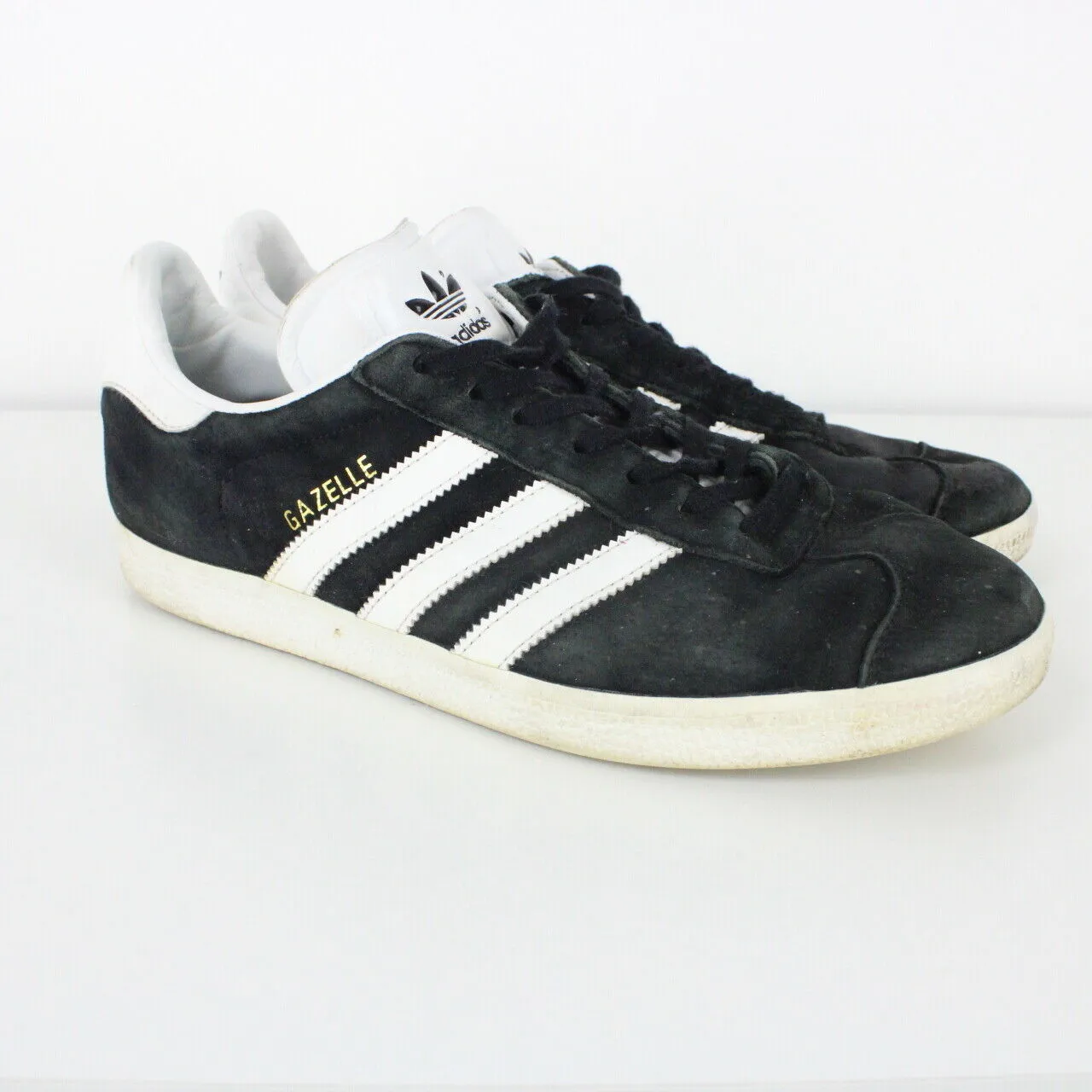 Mens ADIDAS Gazelle Trainers Black | UK 8